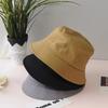Unisex Cotton Bucket Hat Women Summer Sunscreen Panama Hat Men Pure Color Sunbonnet Fedoras Outdoor Fisherman Beach Cap