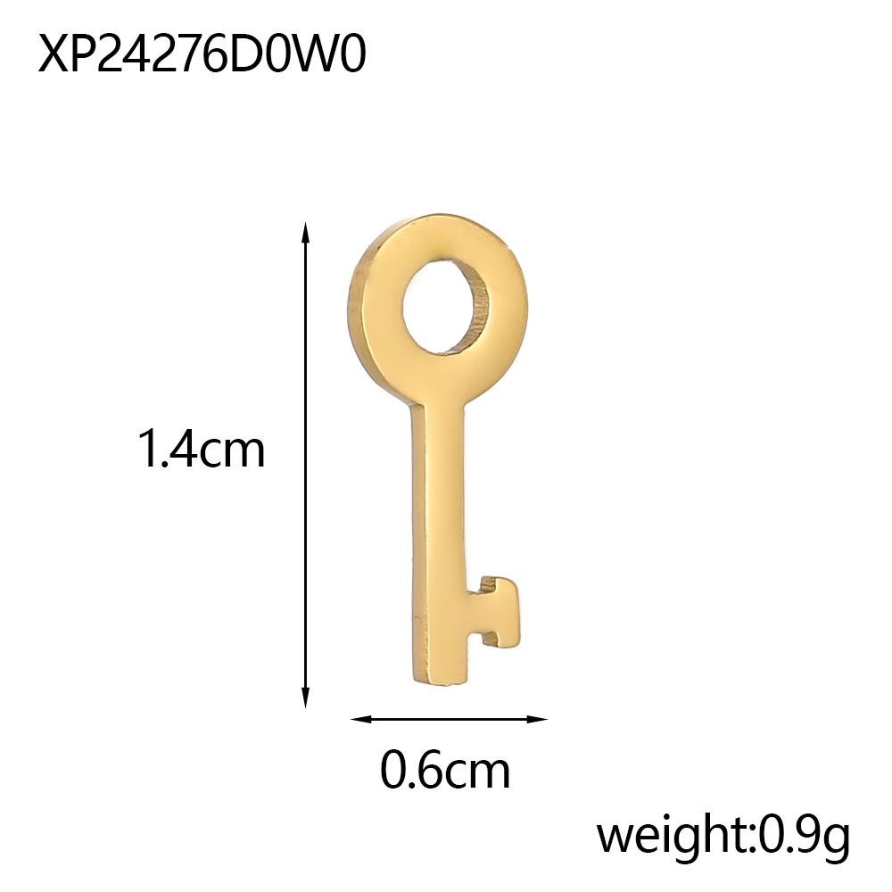 

CARLIDANA Fashion Stainless Steel Love Heart Star Lock Charms Key Pendants for Jewelry Making DIY Necklaces Jewelry Accessories