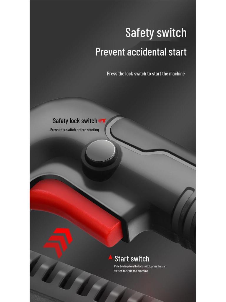 Imported High-Power Cordless Electric Chainsaw - Multifunctional, Ideal for Sawing, Cutting, and Felling Trees, Perfect for Household and Outdoor Use.