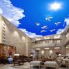 Ceiling Wallpaper Blue Sky And White Clouds Murals For Living Room Apartment Ceiling Wall Mural Wallpaper