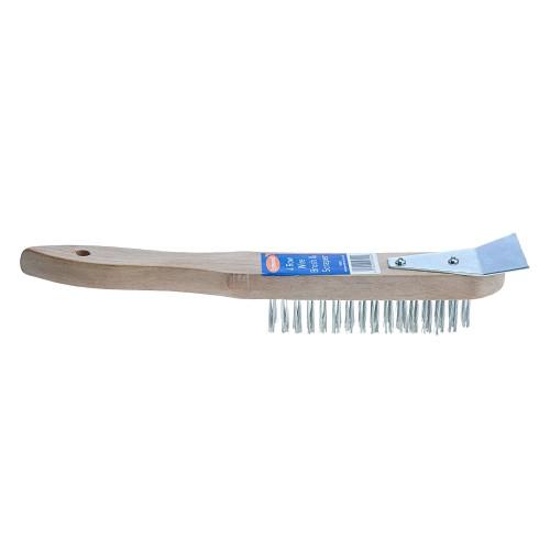 Lynwood 4 Row Wire Brush & Scraper