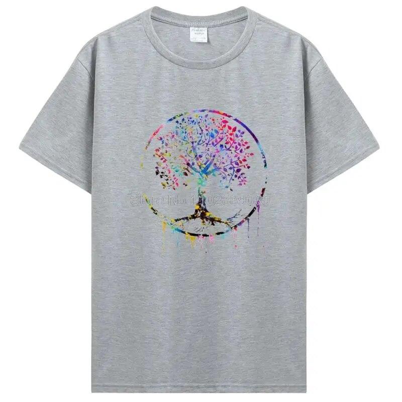 Rainbow Beautiful Mandala Tričko s grafickým potiskem Dámské Unisex Bavlněné tričko Cool Ležérní Tričko s krátkým rukávem Trička Topy Streetwear