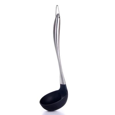 Non-Stick Silicone Cooking Spatula Turner Large Soup Spoon Ladle Stainless Steel Handle Serving Spoon Kitchen Cooking Utensils