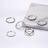 Wind Simple Plain Ring, Personalized And Creative Cold Wind 6-Piece Ring Ring Ring