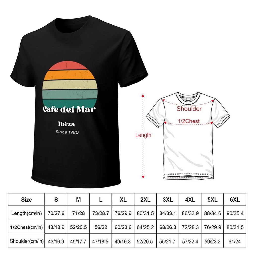 Cafe de Mar Původní Vintage Styl Design Tričko letní topy sportovní fanoušci anime oblečení pánská trička s potiskem anime