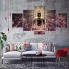 HD Print Modular 5 PiecesBuddhism Meditation Posters Canvas Painting Art Modern Home Decor for Living Room Wall Picture No Frame