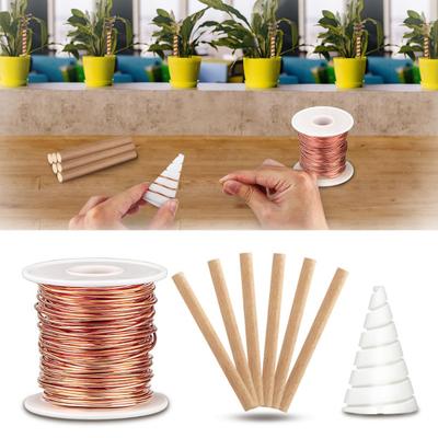 Fio de Cobre Puro Eletrocultura Kit de Jardinagem Melhorar o Crescimento das Plantas Gabarito de Enrolamento de Bobina para Jardins Internos e Externos KTY