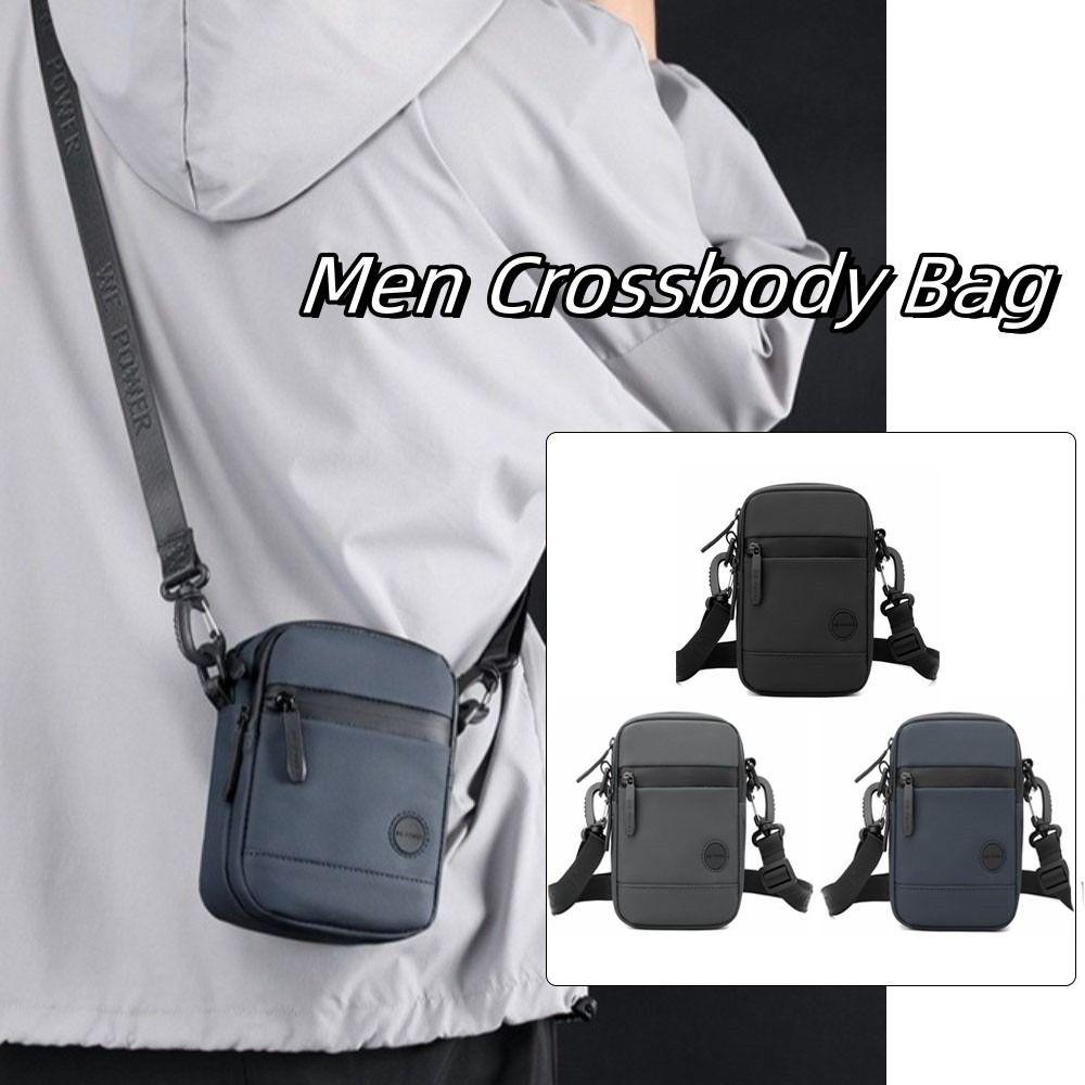 Solid Color Men Chest Bag Single Shoulder Nylon Fanny Pack Fashion Men Crossbody Bag  Camping