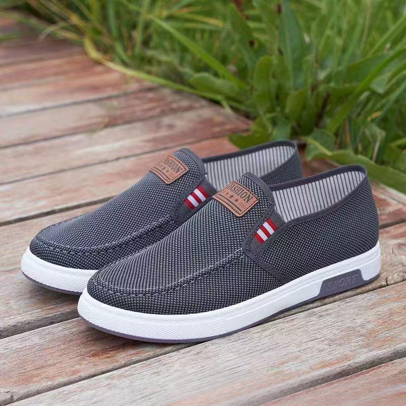 Men's Comfortable Loafers, Soft Soled Casual Sports Shoes, Breathable Fabric Uppers, Lightweight Casual Shoes