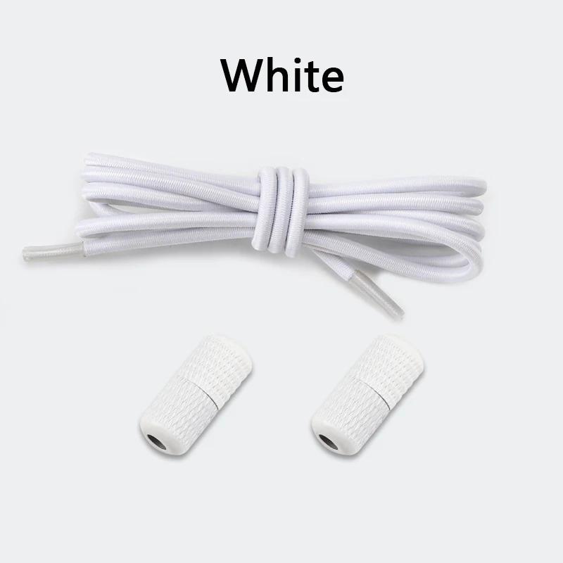 Zapatillas con Cordones Elásticos Zapatos Sin Atar Cordones Redondos para Zapatos Sin Cordones Niños Adulto Cordones Rápidos Bandas de Goma para Zapatos