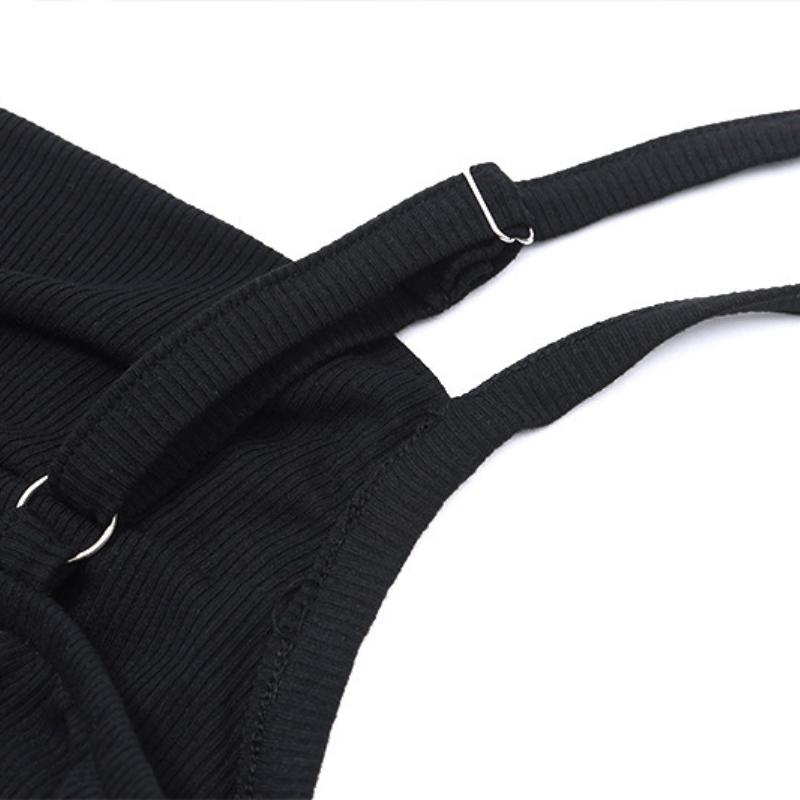 Summer sexy backless short slim fit sleeveless tank top