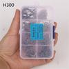 300Pcs/Box ISEAMA Fish Hooks3-16#  High Carbon Steel with Circle Hook Mixed