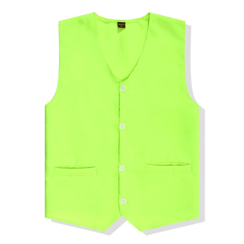 Customizable Single-Breasted Outdoor Volunteer Vest with Text & Logo Options