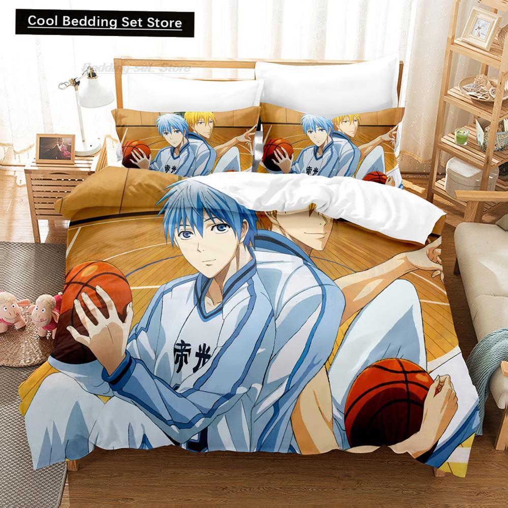New 3D Print Cartoon Kuroko's Basketball Bedding Set Single Twin Full Queen King Size Bed Set Adult Kid Bedroom Duvet Cover Sets