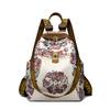 Schoolbag1011 New Export Women's Print Multi-functional Backpack Women's Bag Jixiang Casual Schoolbag Versatile Backpack