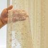 Light Luxury Gauze Curtain Living Room Balcony Curtain Bedroom Window Screen Blackout Pastoral Embroidery Bay Window White Yarn