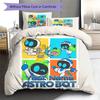 ASTRO BOT Custom Name Pattern Bedding,Quilt Set Quilt Cover Pillowcase Home Birthday Gift(1 * Duvet Cover + 2 * Pillowcase, Without Core)