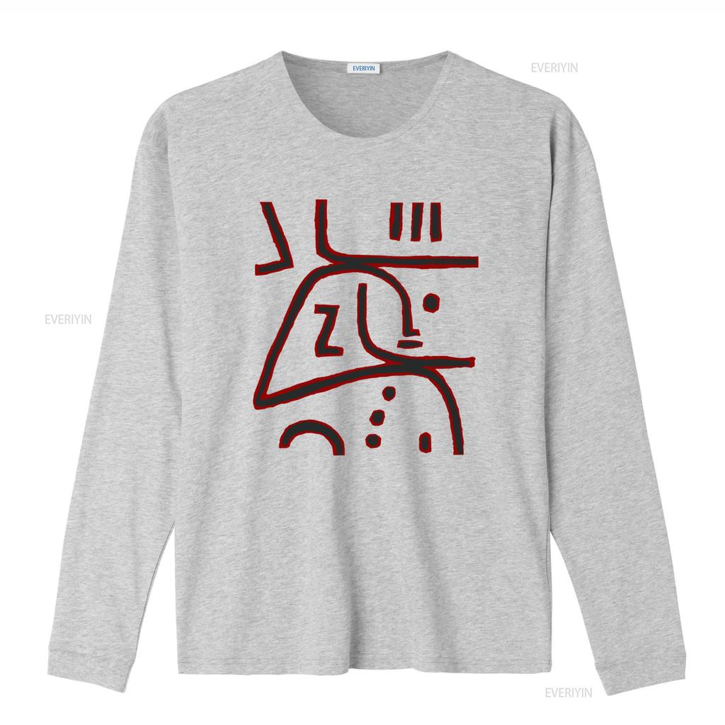 Paul Klee Art Print Bauhaus Style T Shirt for Unique Design Fashion Casual Vintage Washed Versatile Soft Homme