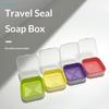 Travel Seal Soap Box - Portable Drainable Soap Container for Bathroom/Travel, Leakproof Plastic Soap Holder