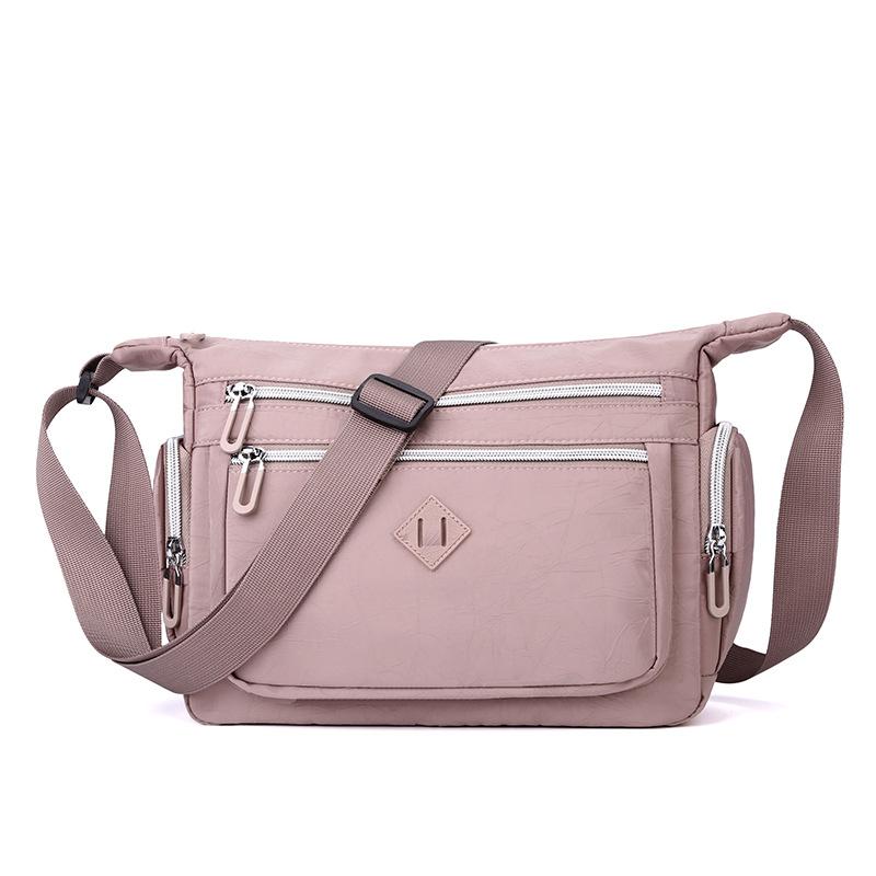Multi-layer large-capacity shoulder bag women's outdoor leisure anti-splashing messenger bag simple bag