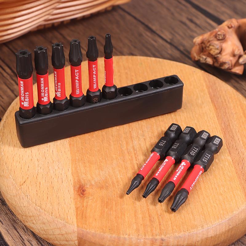 

10Pcs 2 Inches Screwdriver Bit Set,Impact Tough Magnetic S2 Alloy Steel Star Bit With Base ONE SIZE
