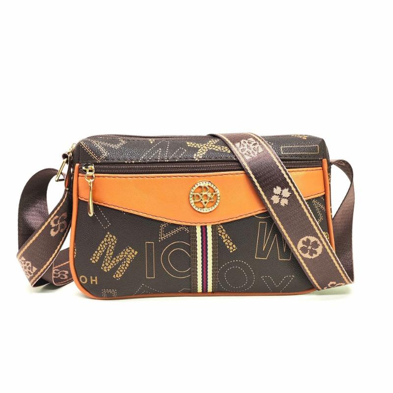 Premium Textured Small Bag Summer New Mother Bag Wide Shoulder Strap Old Flower Shoulder Messenger Bag
