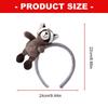 Children's Cartoon Raccoon Hair Hoop Comfortable Stretchy Hairband Stylish Headdress Daily Wear Play Costume