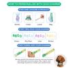 Soft Silicone Custom Name Pet Collar, Personalized Letter ID Collar for Small Medium Dogs Daily Walking