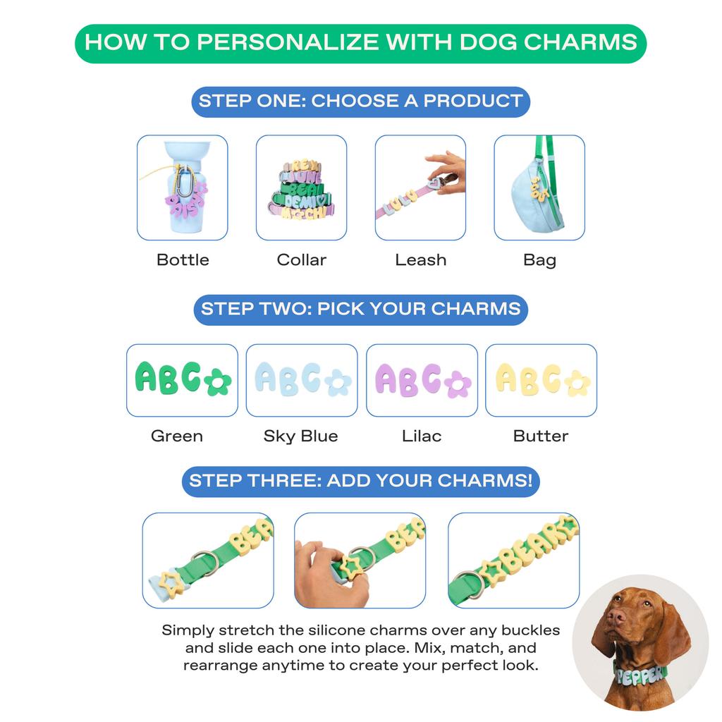 Soft Silicone Custom Name Pet Collar, Personalized Letter ID Collar for Small Medium Dogs Daily Walking