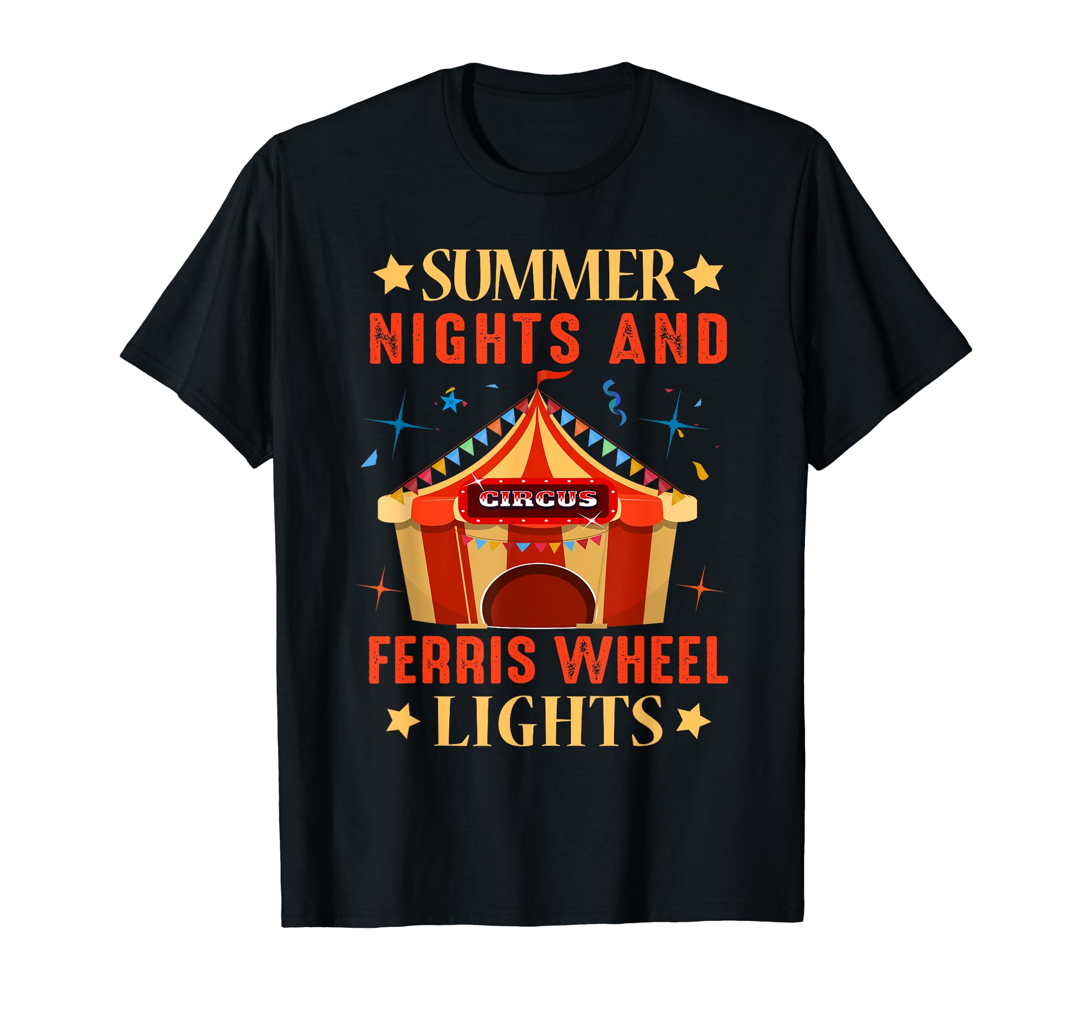 

Summer Nights And Ferris Wheel Lights Artist Circus T-Shirt