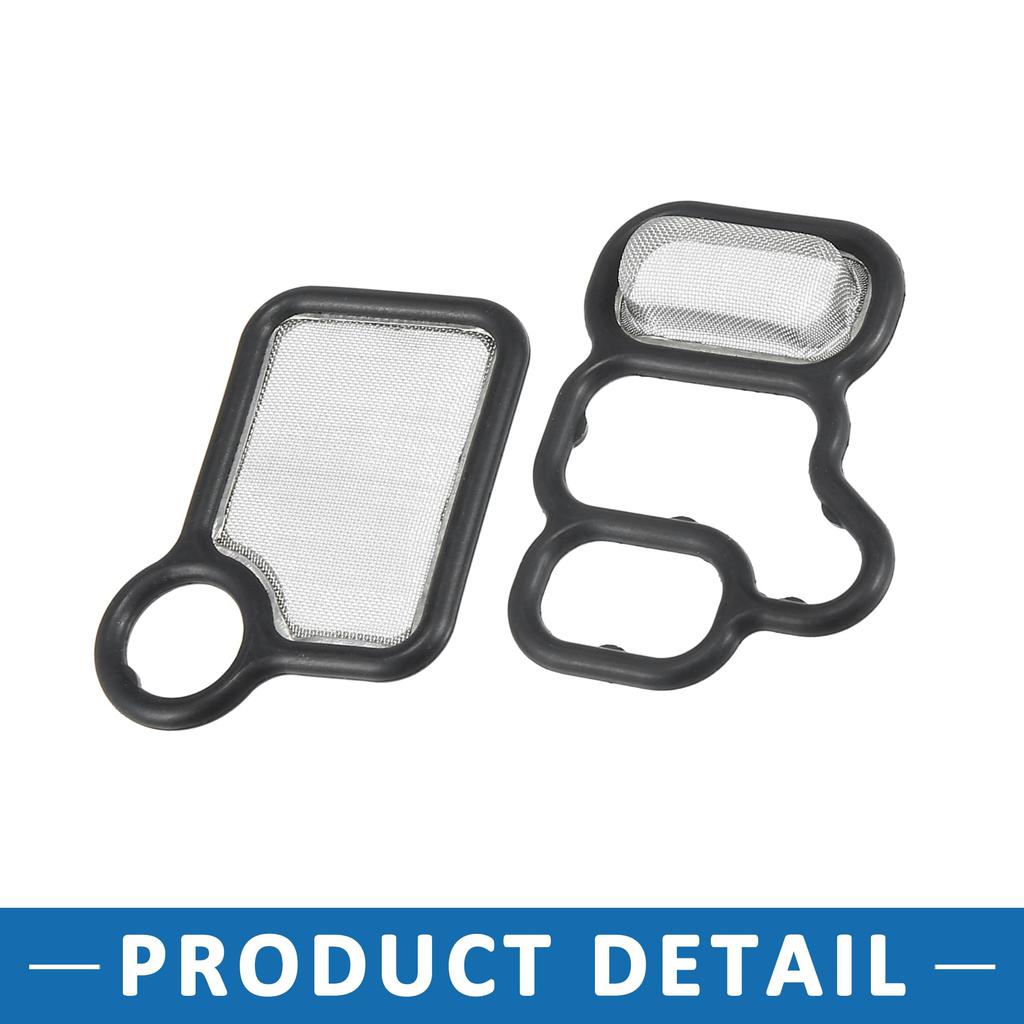 A ABSOPRO Solenoid Gasket Set 15815RAAA02 15845RAAA01 VTEC Solenoid Gasket Spool Valve Filter Screen Fits Hon da Civic 2002-2011