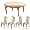 1:12 Dollhouse Miniature Wooden Dining Table Chair Set Simulation Furniture Model Toy For Dollhouse Restaurant Decor 7 Styles