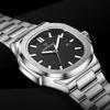 Mark Fairwhale Top Brand Luxury Men Wristwatch Business Stainless Steel Waterproof Luminous Fashion Calendar Quartz Watch Male
