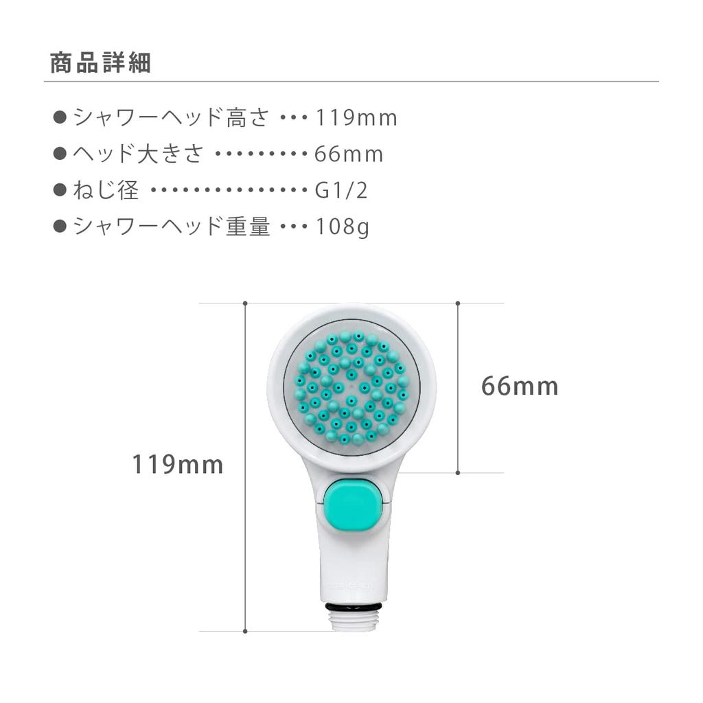 Takagi Haustier-Duschkopf JSB027GY, Weiß