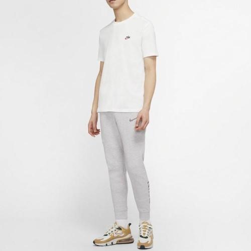 Nike Small Logo Solid Color Printed Short-Sleeve T-Shirt for Men In White