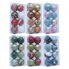 6cm Painted Christmas Ball Electroplated Christmas Baubles  Happy New Year Decor