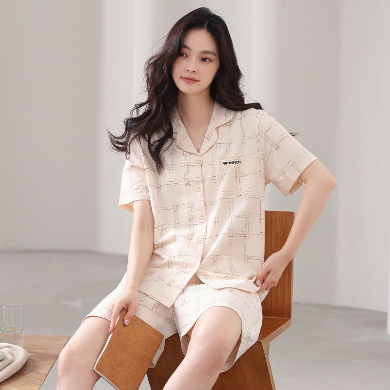 Cool Pajamas Women's Summer Modal Short-sleeved Shorts Loungewear Summer Thin Ice Silk Loose Large Size Suit