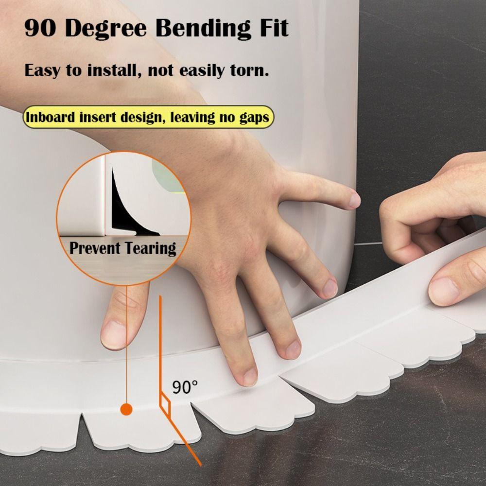 Mildew-proof Caulk Tape Bathroom Tub Countertop Shower Tile Sealer Wall Corner Toilet Kitchen Sealant Strip Household