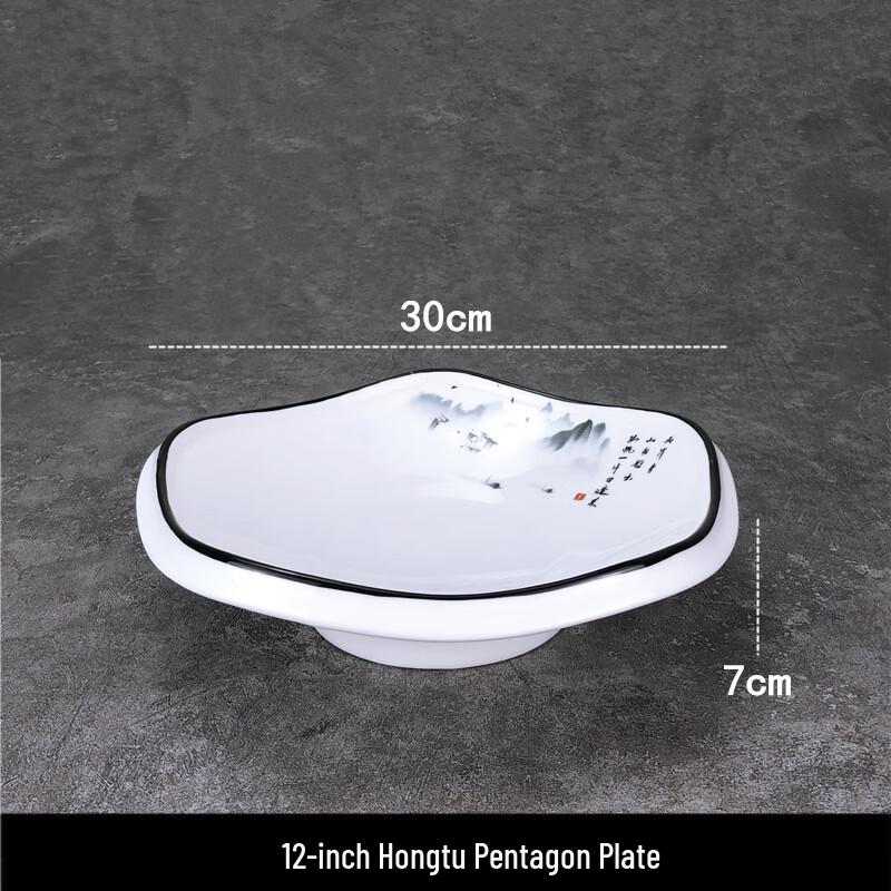 Irregular Ceramic Dinner Plate