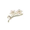 1Pc DIY Enamel Brooch Rhinestone Collar Lapel Pin Elegant Flower Brooch