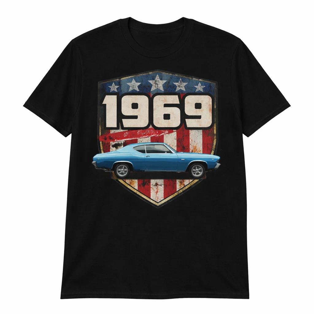 1969 American Muscle Car Vintage Owner Gift Retro Unisex Graphic Tee XXXXL