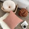 Waist Protective Plush Home Decor Lamb Velvet Backrest Throw Pillow Cushion Knotted Ball