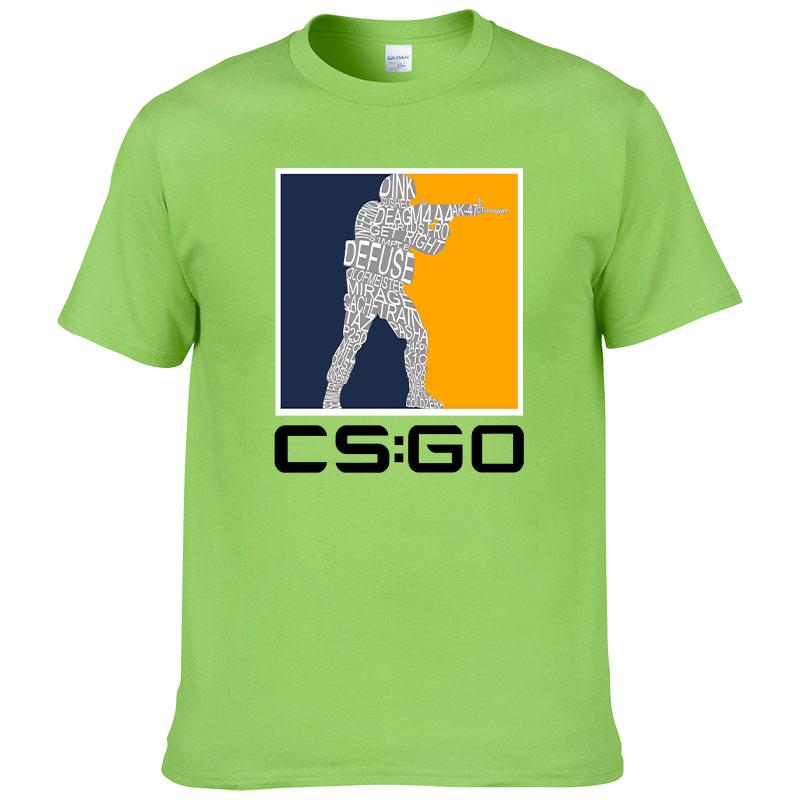 Counter Strike O Neck TShirt CSGO Blood Youth Shooting Pure Cotton Original T Shirt Men Tops Fashion Hot Sale17 cs go