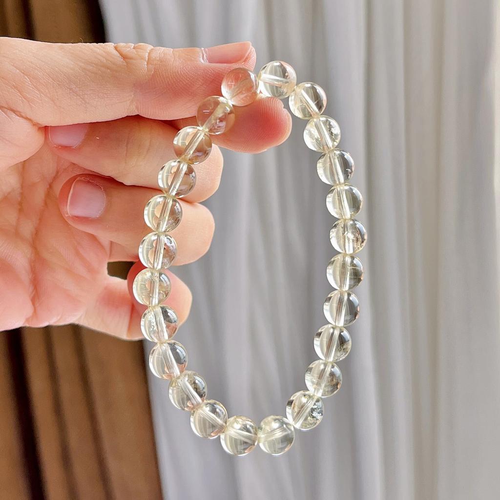 8Mm Retro Natural Lemon Citrine Design Bracelet Bracelet.