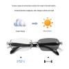 High-IQ Retro Square Rimless Glasses for Women & Men - Silver Wire, Korean Style, Natural Look, Clear Myopia Lenses.