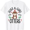 Just A Girl Who Loves Otters Cute Otter Lover T-Shirt