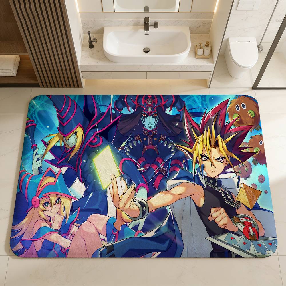 Amine Yu Gi Oh Bathroom Mat Kids Room Bedroom Decoration Balcony Anti-Slip Doormat Living Room Welcome Rug