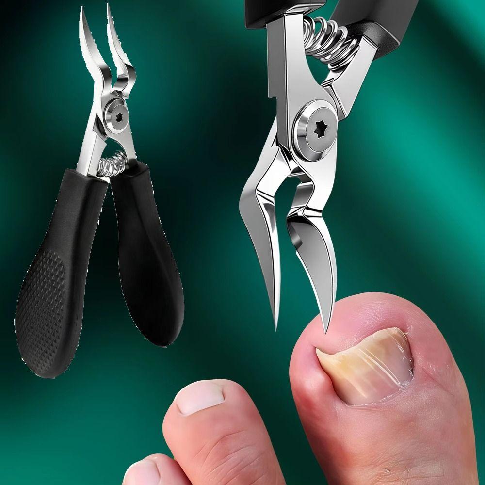 Portable Nail Trimmer Rust-proof Thick Nail Clipper Professional Cuticle Scissors  For Men & Women