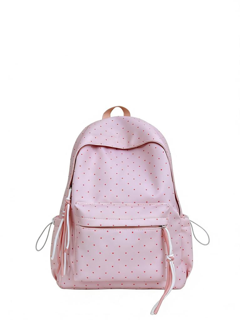 Schoolbag1011 Simple Japanese Ins Cute Polka Dot Female Students High Value Large Capacity Schoolbag Junior High School Backpack