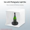 Electric Motorized Photography Turntable 360 Degree Rotatable Display with LED Light for Product Shooting Jewelry Watch